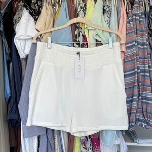 Sundays Terry Cloth White Shorts